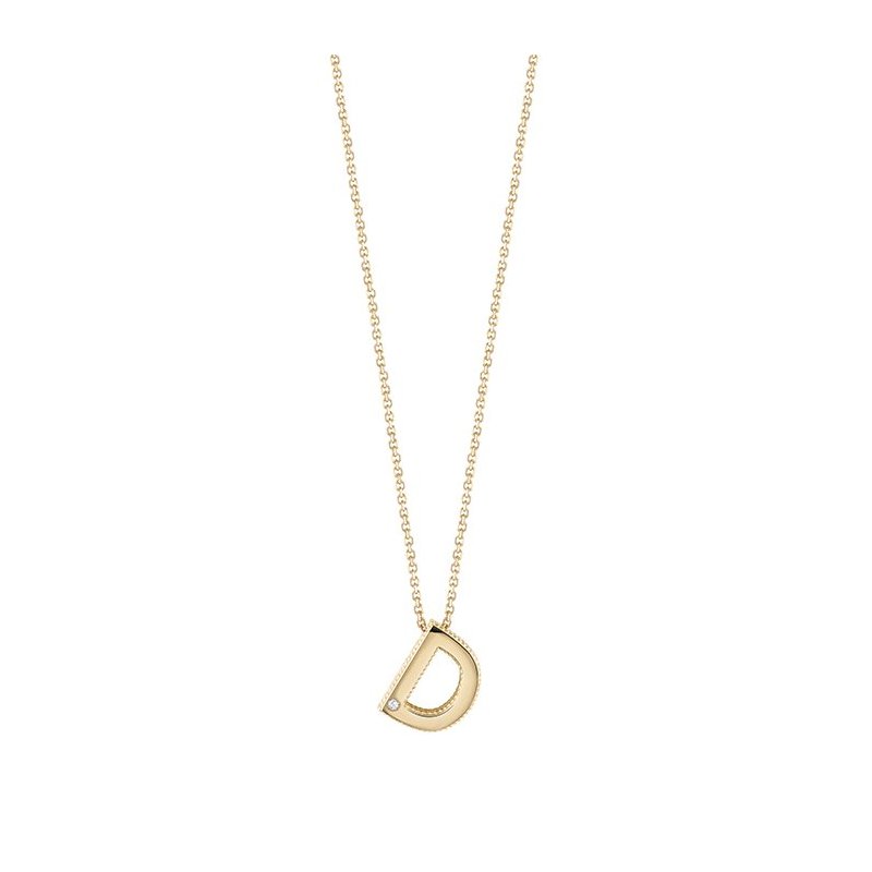 Bliss - Collierino In Oro Giallo - Diamante Rotondo
