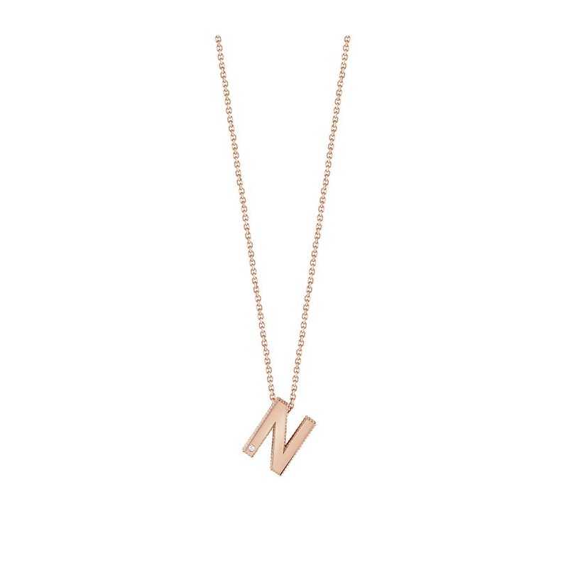 Bliss - Collierino In Oro Rosa - Diamante Rotondo