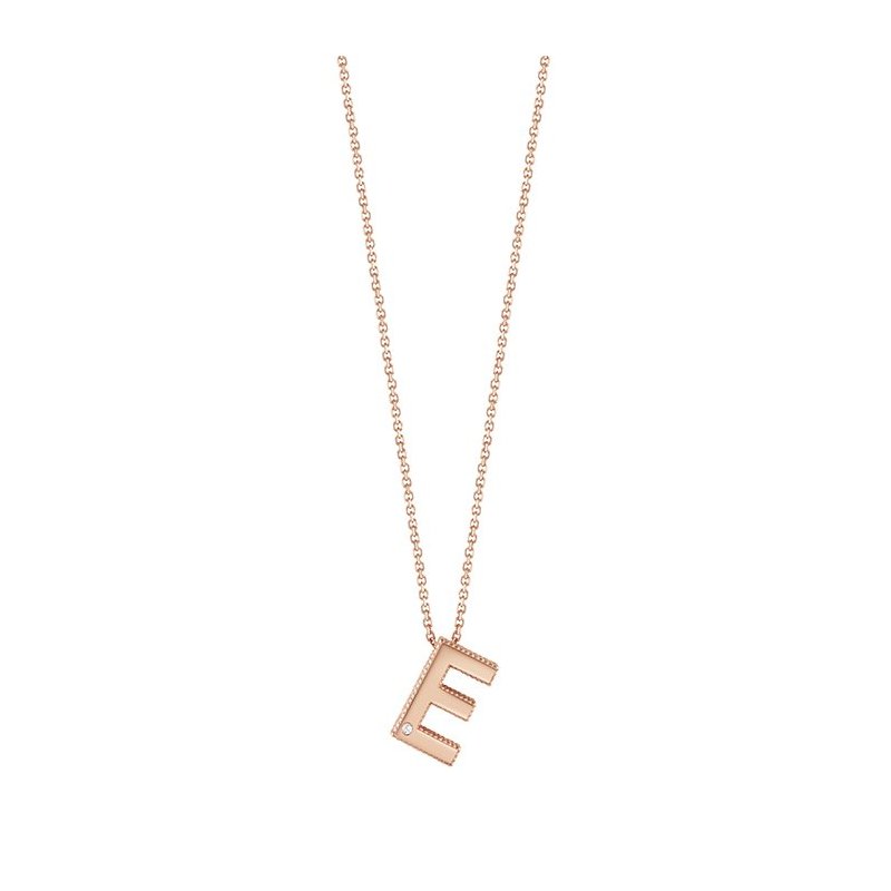 Bliss - Collierino In Oro Rosa - Diamante Rotondo