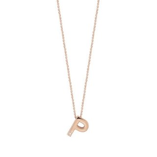 Bliss - Collierino In Oro Rosa - Diamante Rotondo
