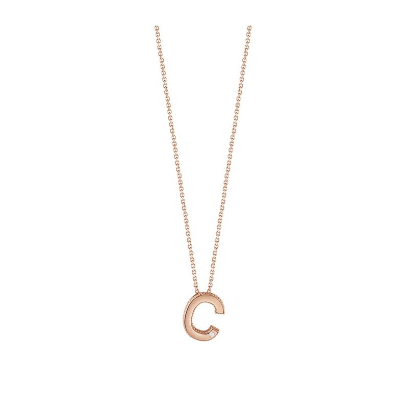 Bliss - Collierino In Oro Rosa - Diamante Rotondo