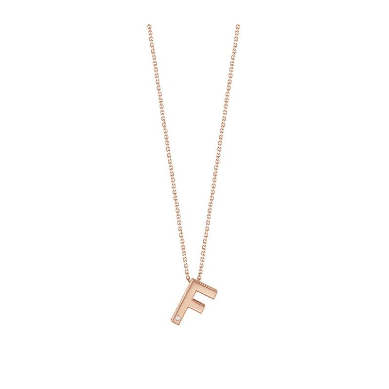 Bliss - Collierino In Oro Rosa - Diamante Rotondo