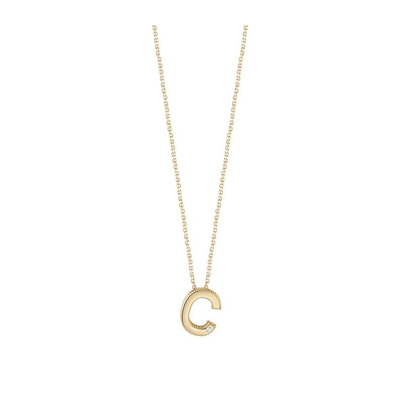 Bliss - Collierino In Oro Giallo - Diamante Rotondo