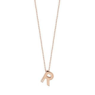 Bliss - Collierino In Oro Rosa - Diamante Rotondo
