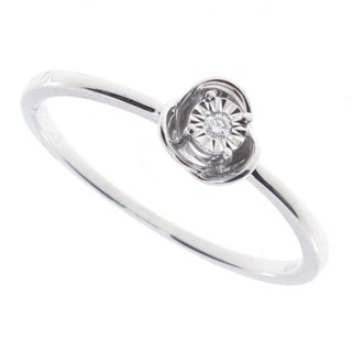 Bliss - Anello In Oro Bianco - Diamante Rotondo