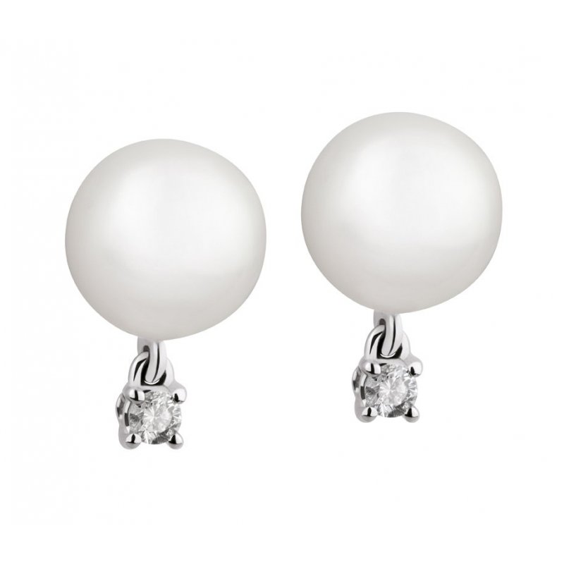 Bliss - Orecchini In Oro Bianco - Diamante - Chic