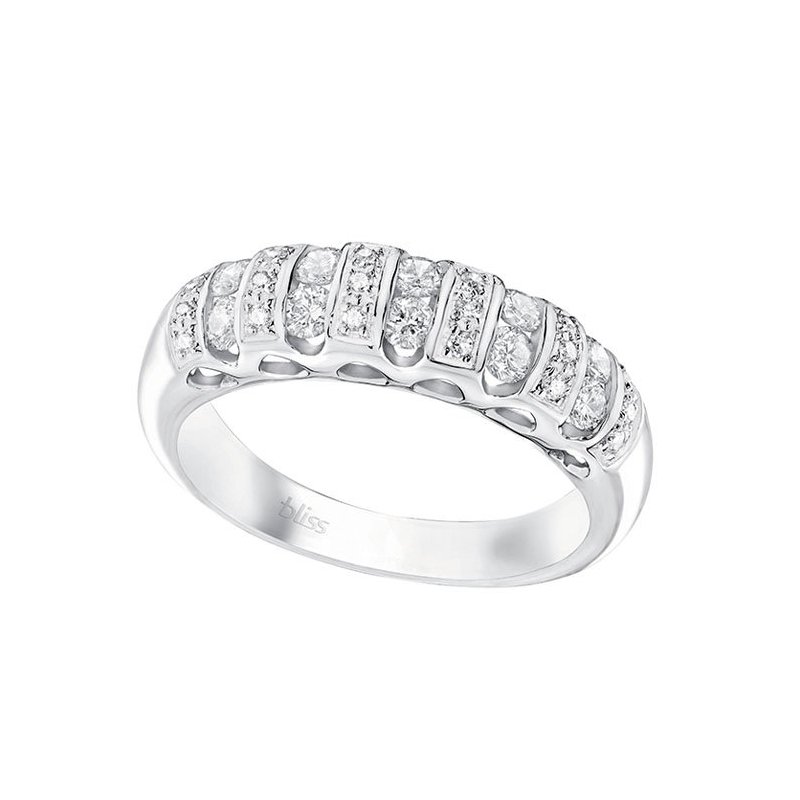 Bliss - Anello In Oro Bianco - Diamante Rotondo