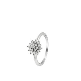 Bliss - Anello In Oro Bianco - Diamante Rotondo