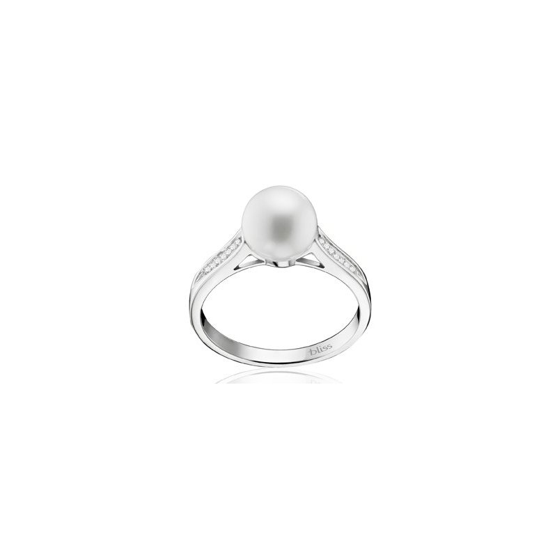 Bliss - Anello In Oro Bianco - Diamante Rotondo