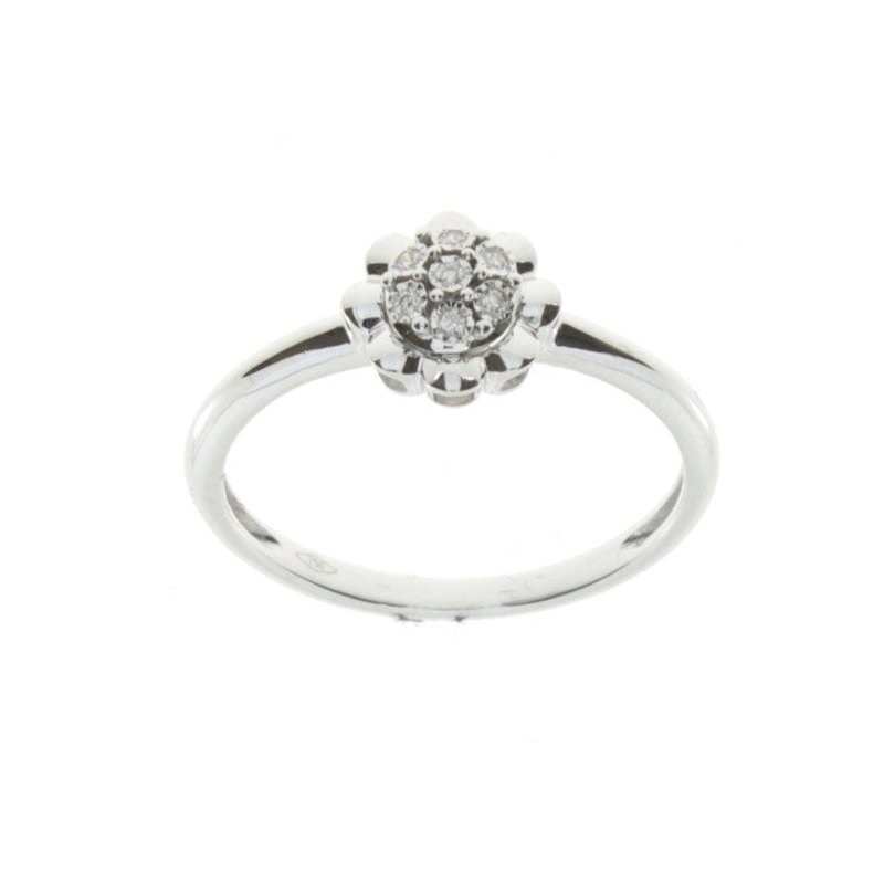 Bliss - Anello In Oro Bianco - Diamante Rotondo
