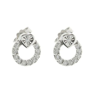Bliss - Orecchini Bl Rugiada - Oro Bianco - Diamante