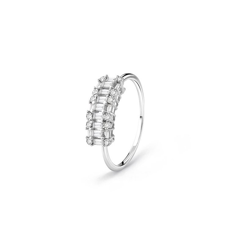 Bliss - Anello Rugiada Incantesimo - Oro Bianco - Diamante