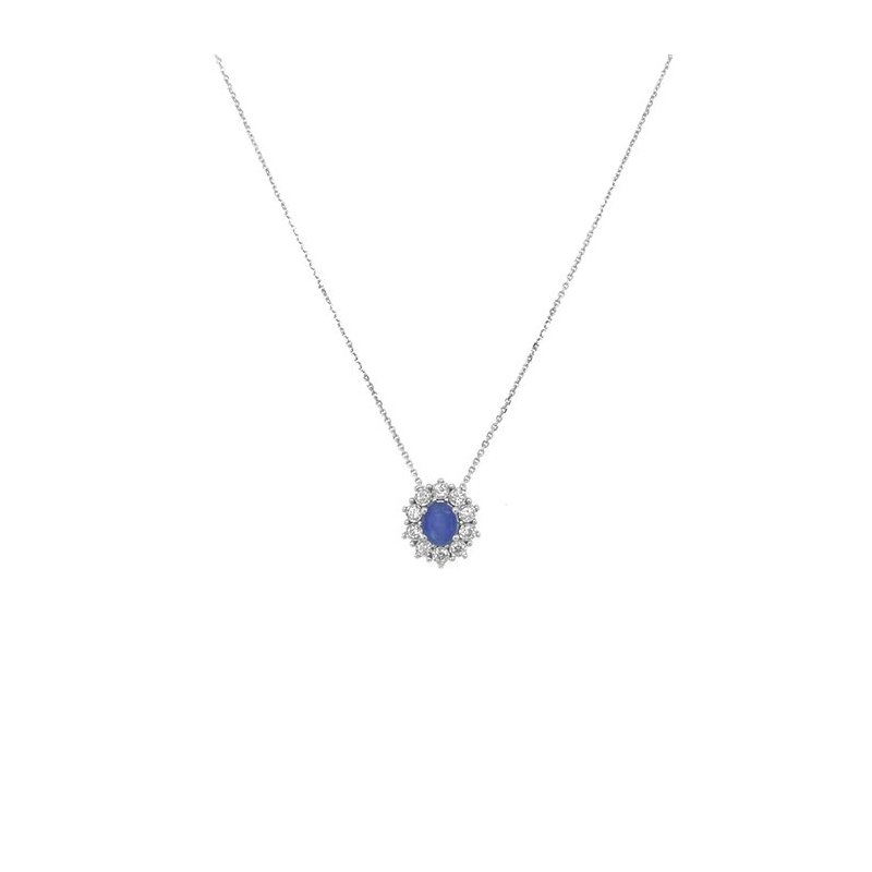 Bliss - Collana Charleston - Oro Bianco - Diamante