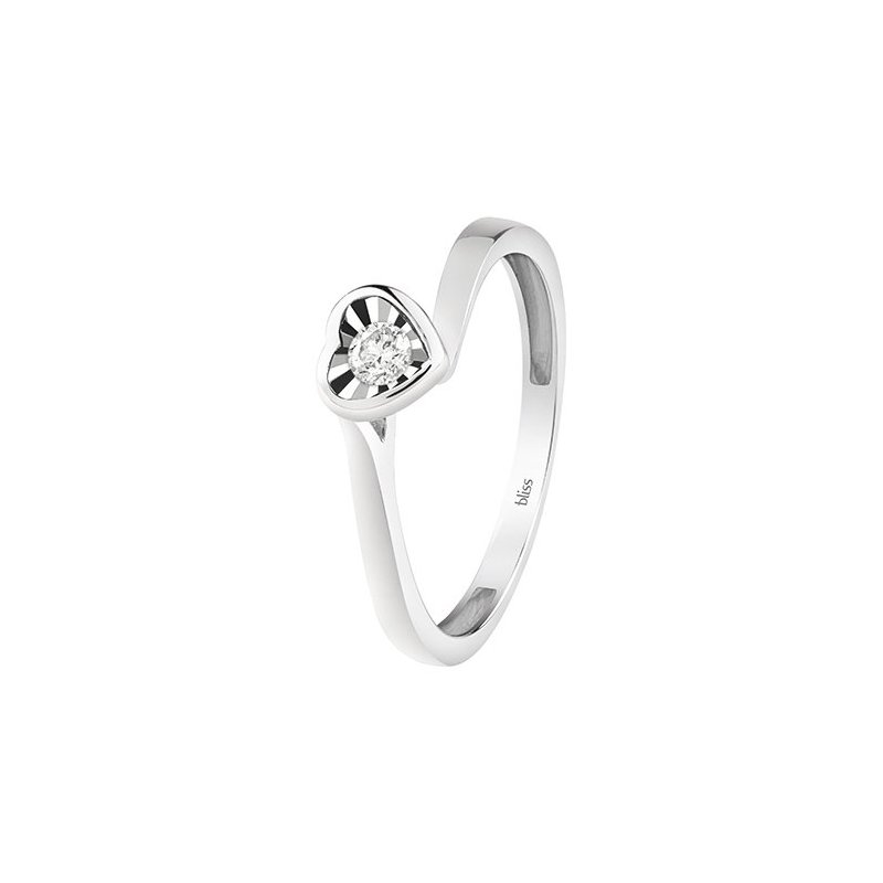 Bliss - Anello Bl Lumina - Oro Bianco - Diamante