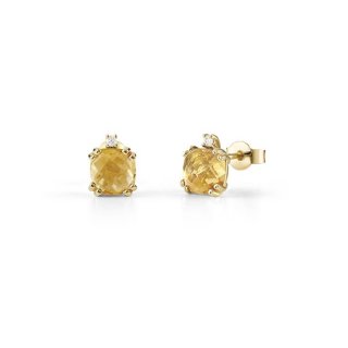 Bliss - Orecchini In Oro Giallo - Diamante Rotondo