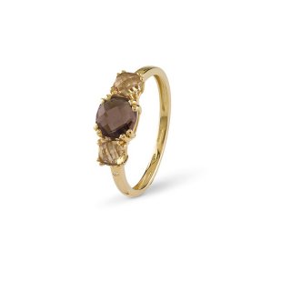 Bliss - Anello In Oro Giallo - Diamante Rotondo