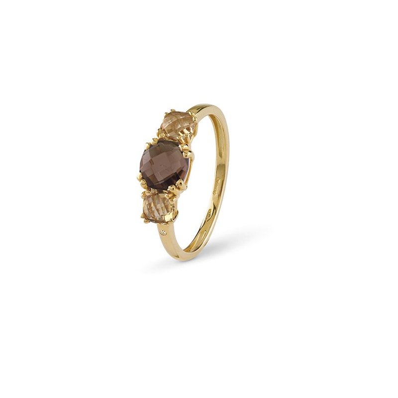Bliss - Anello In Oro Giallo - Diamante Rotondo