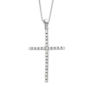 Bliss - Collierino In Oro Bianco - Diamante Rotondo