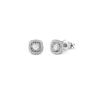 Bliss - Orecchini Bl Rugiada - Oro Bianco - Diamante