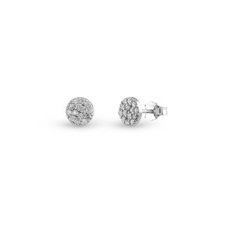 Bliss - Orecchini In Oro Bianco - Diamante Rotondo