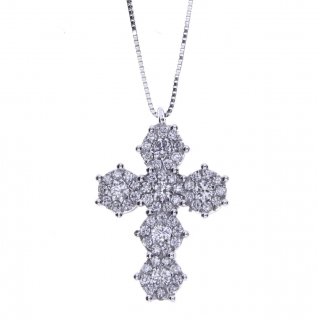 Bliss - Collierino In Oro Bianco - Diamante Rotondo