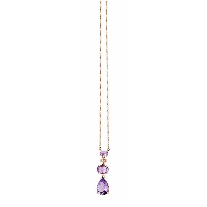 Bliss - Collierino In Oro Rosa - Diamante