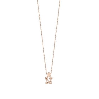 Bliss - Collierino In Oro Rosa - Diamante Rotondo