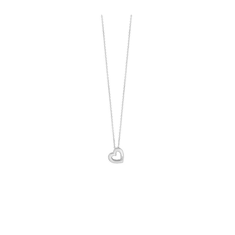 Bliss - Collierino In Oro Bianco - Diamante
