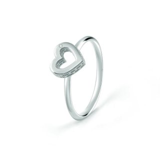 Bliss - Anello In Oro Bianco - Diamante Rotondo