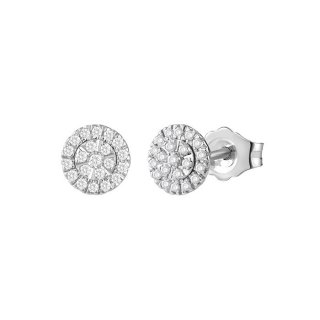 Bliss - Orecchini In Oro Bianco - Diamante Rotondo