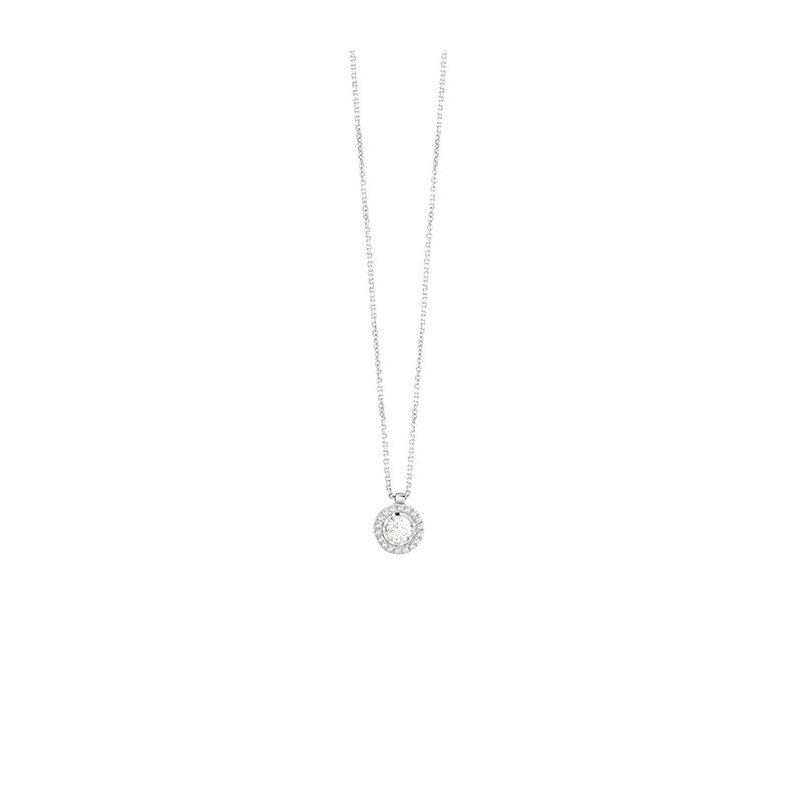 Bliss - Collierino In Oro Bianco - Diamante