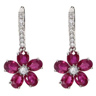 Damiani - Orecchini Fiorellino - Oro Bianco - Diamante