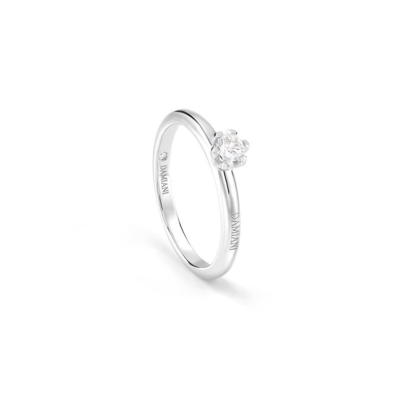 Damiani - Anello Luce New - Oro Bianco - Diamante