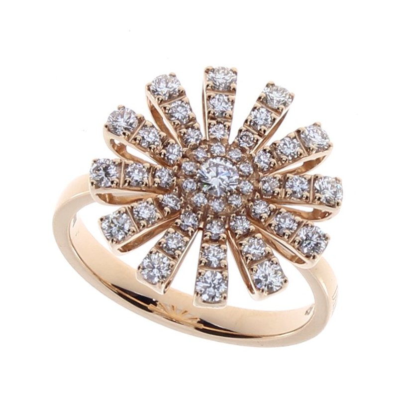 Damiani - Anello Margherita - Oro Rosa - Diamante