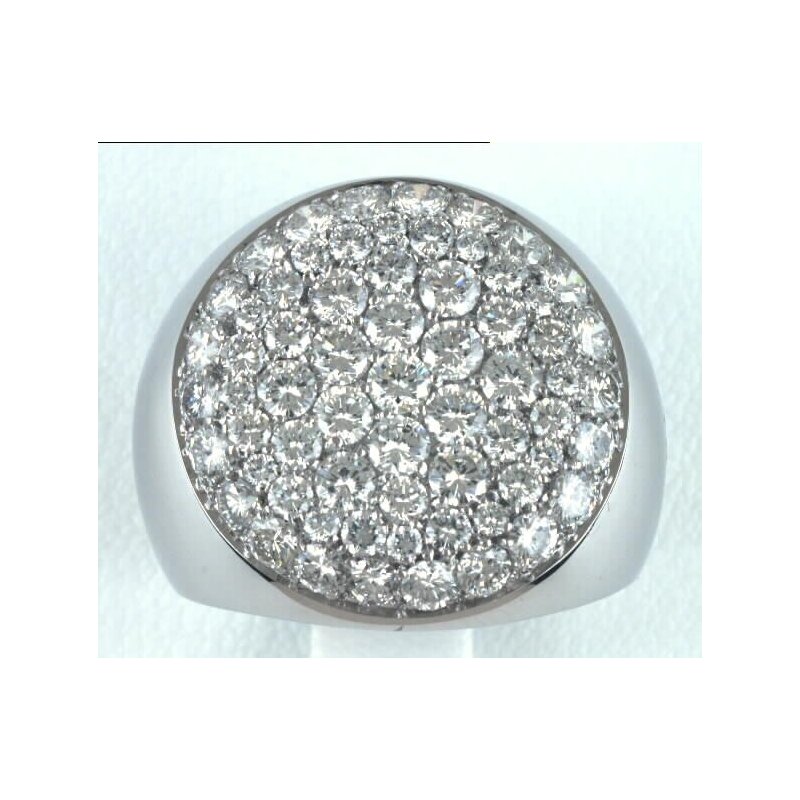 Damiani - Anello In Oro Bianco - Diamante Rotondo