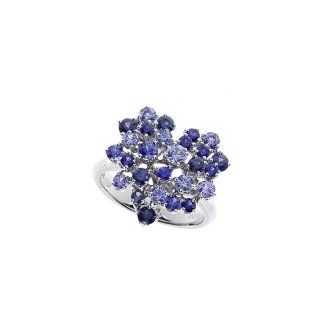 Damiani - Anello Mimosa - Oro Bianco - Zaffiro