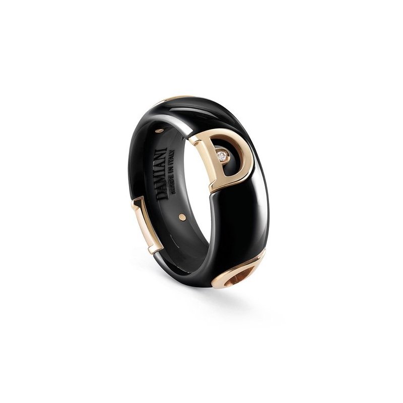 Damiani - Anello D.Icon - Oro Rosa - Ceramica