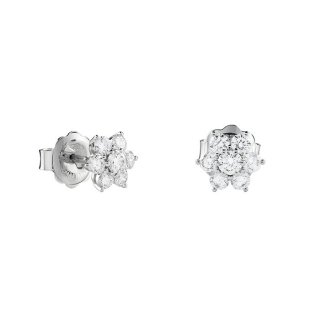 Damiani - Orecchini Fiorellino - Oro Bianco - Diamante