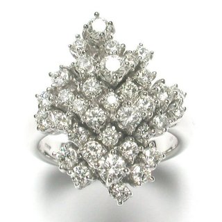 Damiani - Anello In Oro Bianco - Diamante Champagne