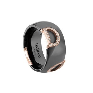 Damiani - Anello D.Icon - Oro Rosa - Ceramica