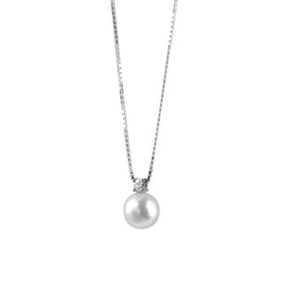 Damiani - Collana Le Perle - Oro Bianco - Diamante