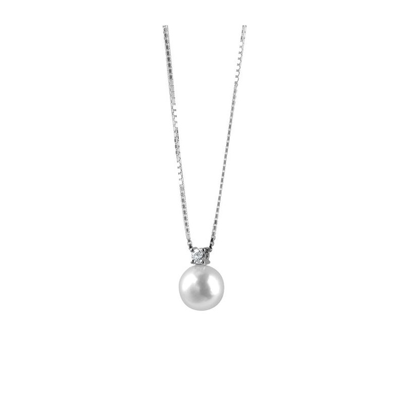 Damiani - Collana Le Perle - Oro Bianco - Diamante