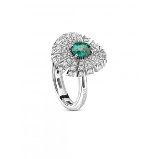 Damiani - Anello Sufi - Oro Bianco - Diamante