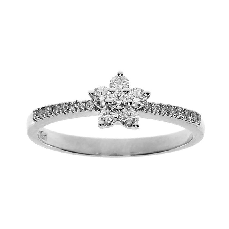 Damiani - Anello Simboli - Oro Bianco - Diamante