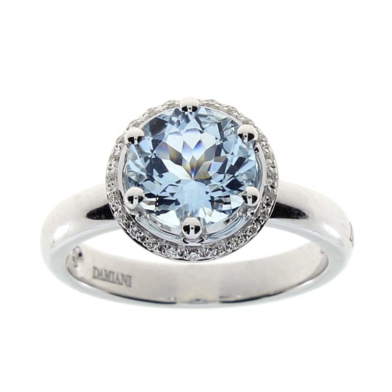 Damiani Anello Minou Oro Bianco Diamante Scintille Shop