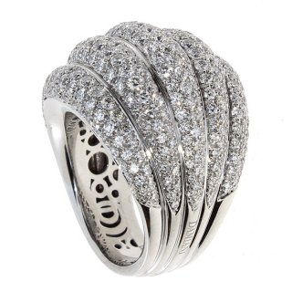 Damiani - Anello Spicchi Luna - Oro Bianco - Diamante