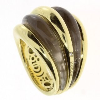 Damiani - Anello Spicchi Luna - Oro Giallo - Diamante