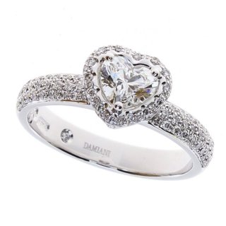 Damiani - Anello Minou Full Pave' - Oro Bianco - Diamante