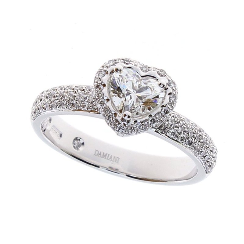 Damiani - Anello Minou Full Pave' - Oro Bianco - Diamante
