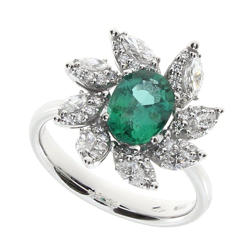 Damiani - Anello Emozioni D - Oro Bianco - Diamante